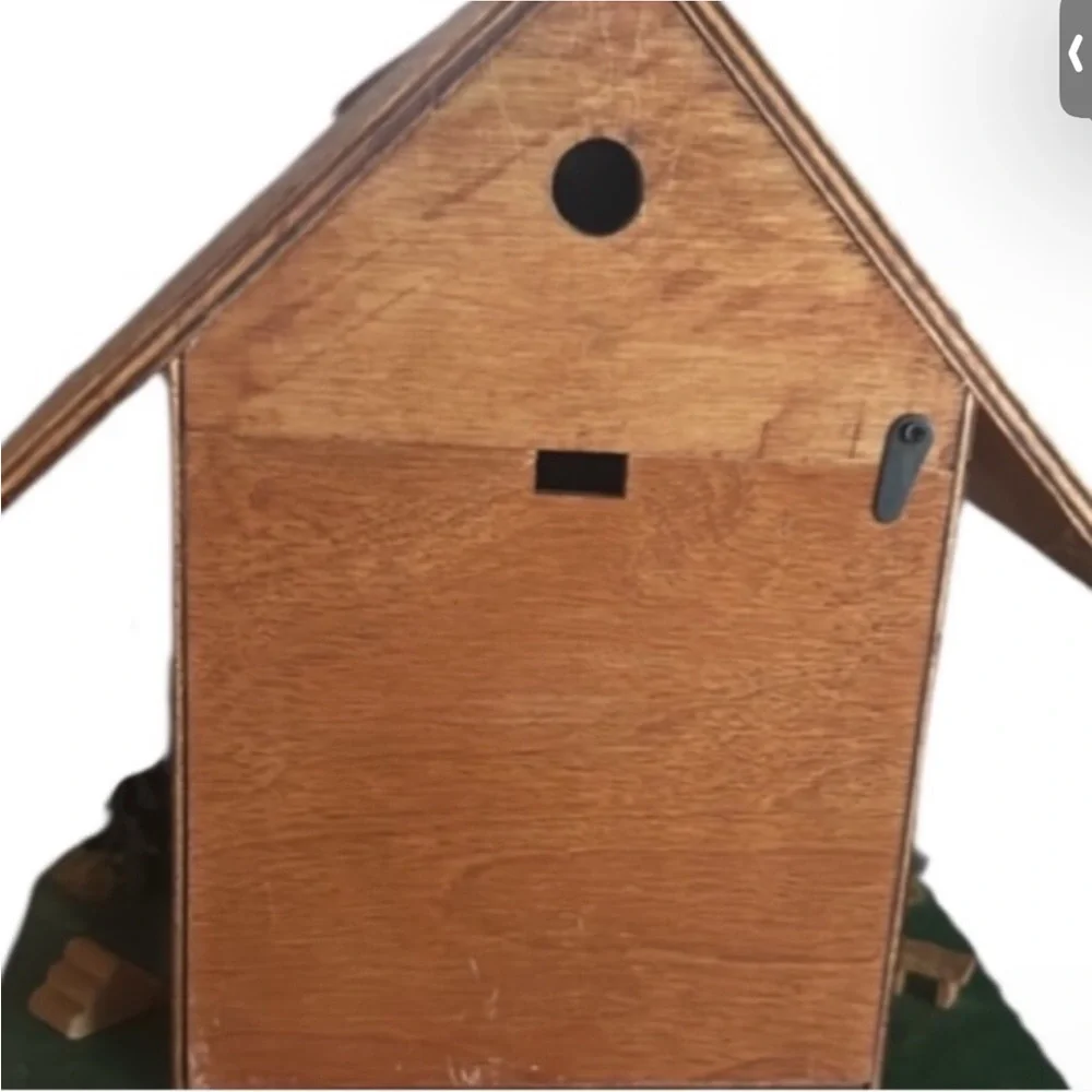 Authentic vintage Black Forest cuckoo clock traditional chalet style